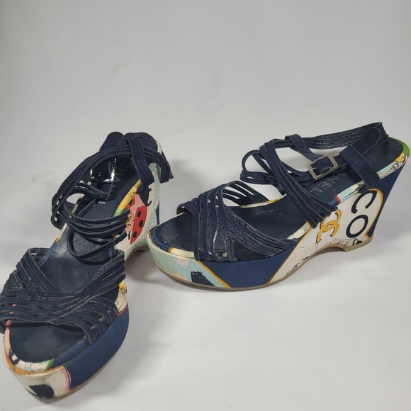 Chanel platform sandals C-C - Picture 2 of 4